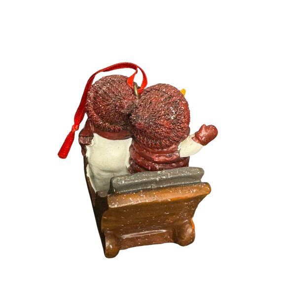 Snowman & Mickey Mouse Holiday Ornaments Set Of 2 Resin Christmas Figurines - Picture 4 of 13